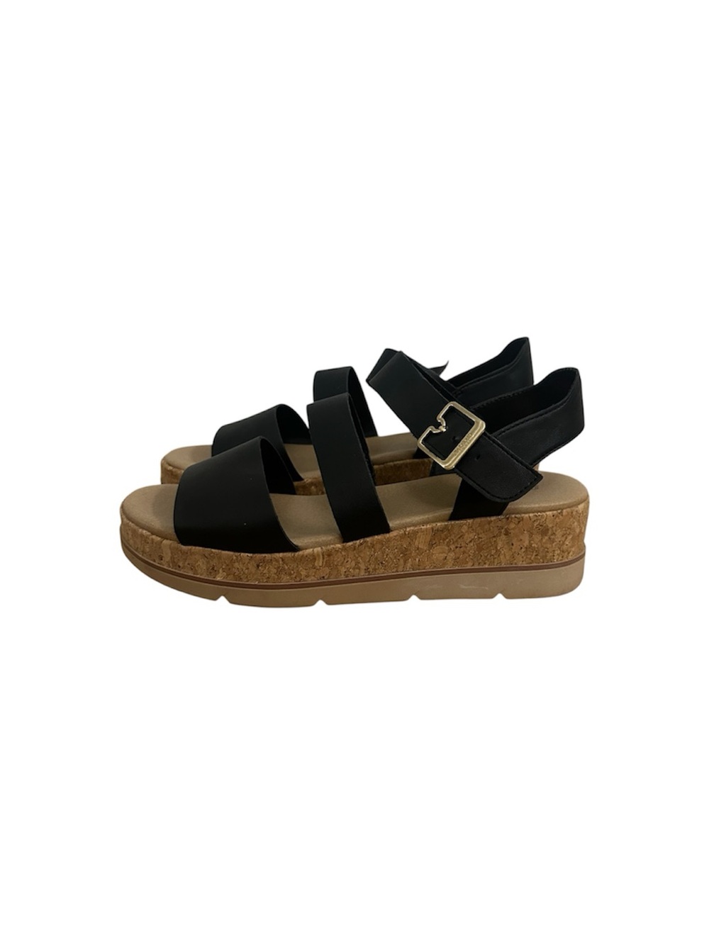 EUC Dr. Scholl's Platform Sandals | Women’s Size 10 | Black and Tan